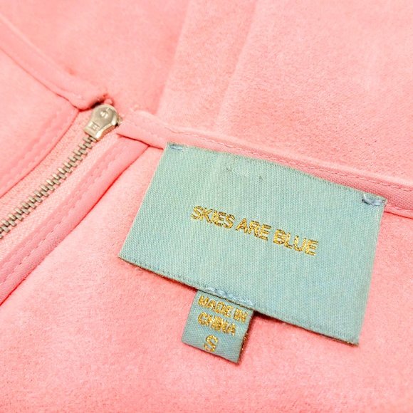 Anthropology Skies Are Blue Pink Midi Dress Sz S - Picture 6 of 7